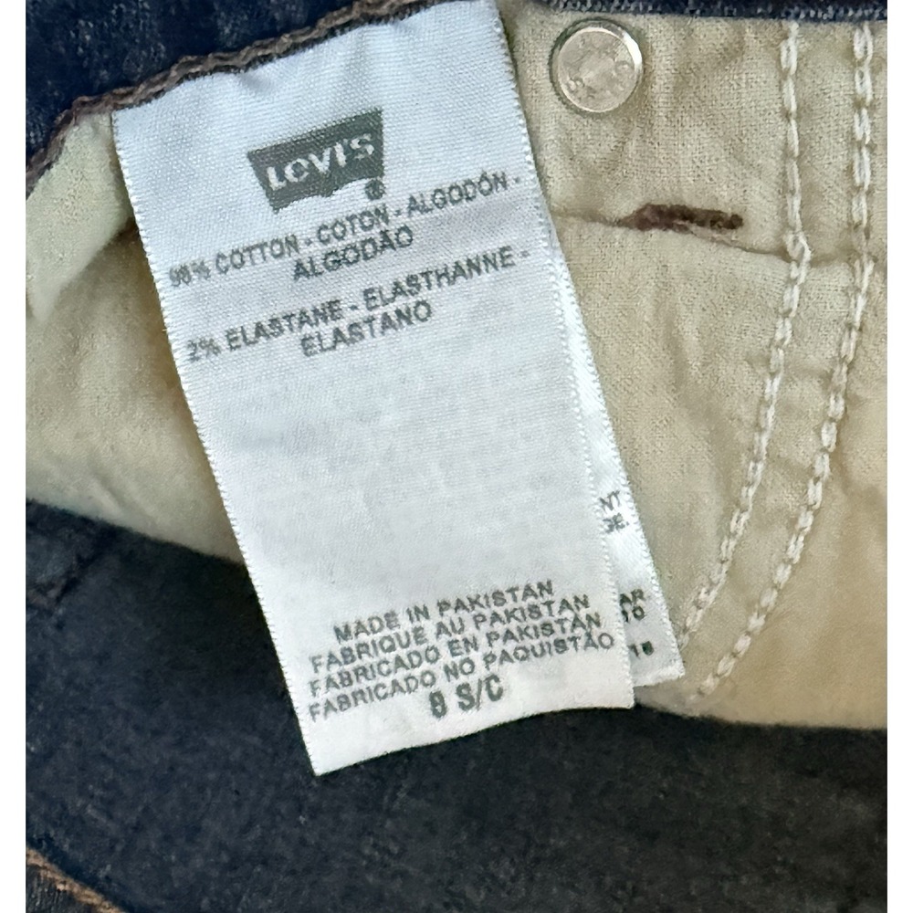 Women's Levi's 512 Perfectly Slimming Boot Cut Stretch Blue Jeans Size‎ 8 - Picture 3 of 4